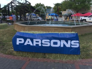 Parsons Fountain sign - EDA 2017