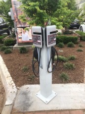 EV Charging Station for two vehicles, Laurens St. APR 2021